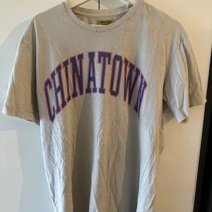 Men's Large Gray Chinatown Market T-shirt